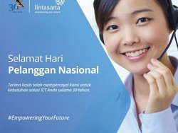 Sambut Hari Pelanggan Nasional, Lintasarta Perkuat Layanan