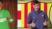 Dari bocah kecil yang menggiring bola di antara jalanan Kota Santos, Neymar kini jadi pemain termahal dunia (ist.)