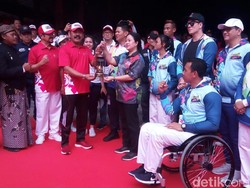 Sampai Solo, Api Asian Para Games Dikirab Pakai Kereta Kencana