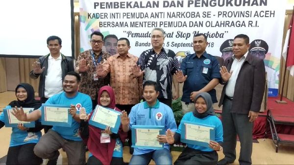 200 Pemuda Aceh Anti Narkoba Dilantik