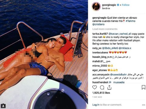 Cristiano Ronaldo plesiran romantis bersama kekasihnya Georgina Rodriguez.