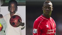 Mario Balotelli kecil dan Super Mario (Balotelli) Foto: ist.