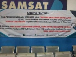 Tak Registrasi Lebih dari 2 Tahun, STNK Bisa Diblokir