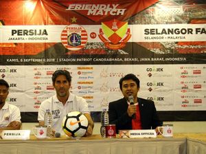 Ini Target Persija Saat Lawan Selangor di Laga Ujicoba