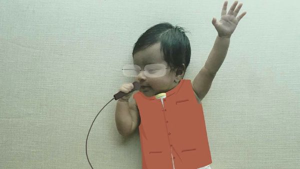 Ide Kreatif sang Ayah Bikin Foto Bayi Ini Makin Menggemaskan