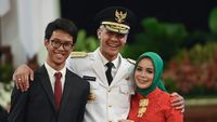 Potret Harmonis Keluarga Kecil Gubernur Jateng Ganjar Pranowo