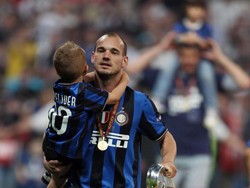 Selama 3,5 musim memperkuat Inter Milan, Wesley Sneijder membuat 22 gol dari 116 penampilan di seluruh kompetisi. (Alex Livesey/Getty Images)