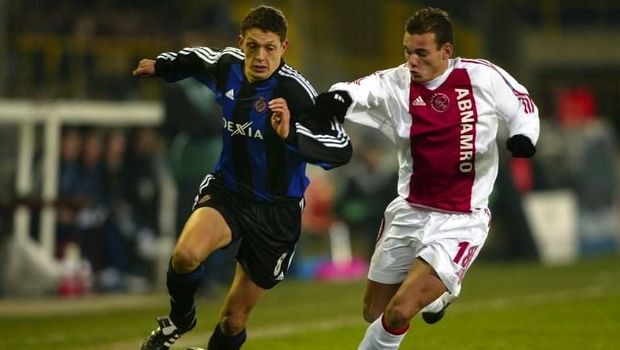 Wesley Sneijder dalam seragam Ajax di tahun 2003