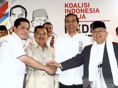 Momen Kedekatan Jokowi-Erick Thohir