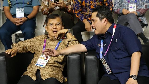 Jusuf Kalla dan Erick Thohir menyatakan kesiapan Indonesia menjadi tuan rumah Olimpiade 2032.