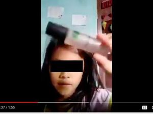 Rasa Ingin Tahu Jadi Pendorong Bocah Pakai Minyak Angin untuk Make Up