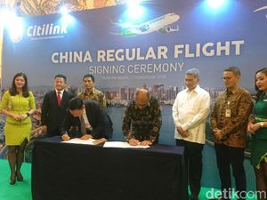 MoU dengan Megacap, Citilink Buka 3 Rute Baru ke China
