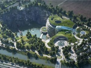 Hotel di Bekas Tambang China Bakal Punya Hutan dan Pantai Buatan