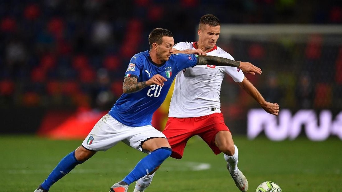 Italia berimbang 1-1 lawan Polandia. (Foto: Valerio Pennicino/Getty Images)