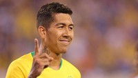 Baru 11 menit berjalan, Firmino membawa Brasil unggul lewat sepakan menyambut umpan Douglas Costa. (Foto: Brad Penner-USA TODAY Sports/REUTERS)