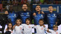 Hasil ini menempatkan Italia di posisi kedua klasemen Grup 3 Liga A dengan satu poin di bawah Polandia dengan angka serupa. Selanjutnya, Italia akan melawan Portugal di laga kedua grup, sementara Polandia akan melakoni uji coba dengan Republik Irlandia. (Foto: Claudio Villa/Getty Images)