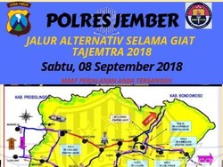 Ribuan Orang Gerak Jalan Tanggul-Jember, Ini Jalur Alternatifnya
