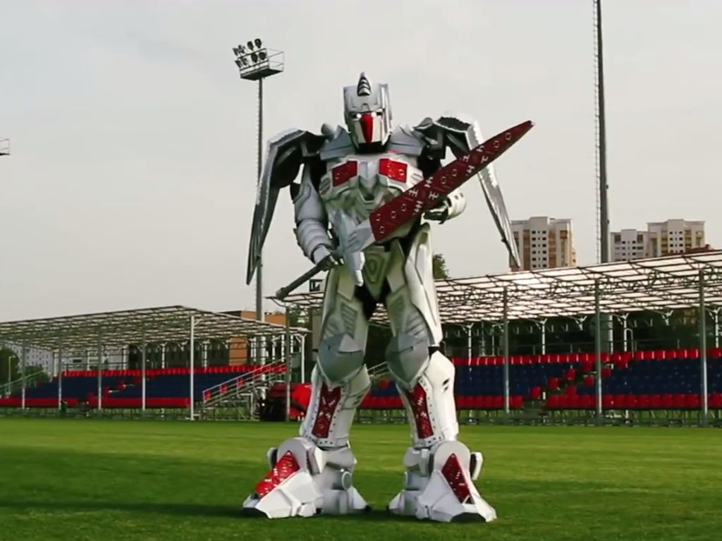 Foto: Ini Vayar, Robot Keren Maskot Baru Timnas Belarusia