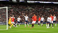 Rodrigo membawa Spanyol berbalik unggul di menit ke-32. Dia membukukan gol itu dari jarak dekat. (Foto: Toby Melville/Reuters)