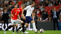 Saat menjalani pertandingan, Minggu (9/9/2018) dinihari WIB, Inggris menelan kekalahan 1-2 dari La Furia Roja. Semua gol itu terjadi di babak pertama. (Foto: Carl Recine/Action Images via Reuters)