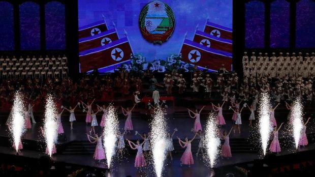 Parade Militer Korea Utara Tanpa Rudal Antar Benua