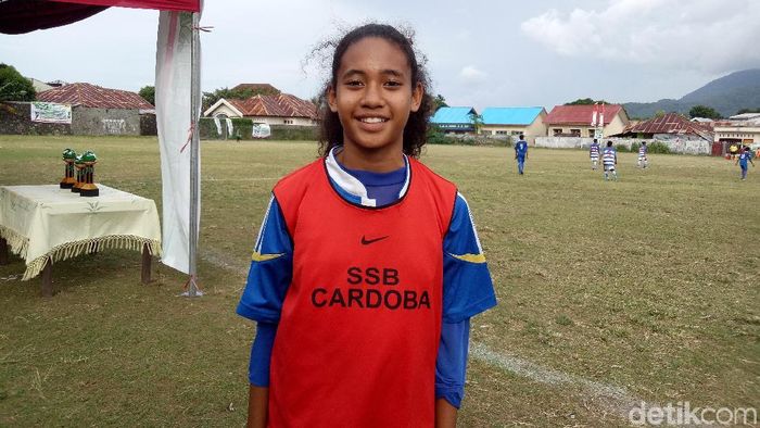 Natasya Suci Ramadan, pemain putri Ternate (Amalia Dwi Septi/detikSport) Natasya Suci Ramadan, pemain putri Ternate (Amalia Dwi Septi/detikSport)