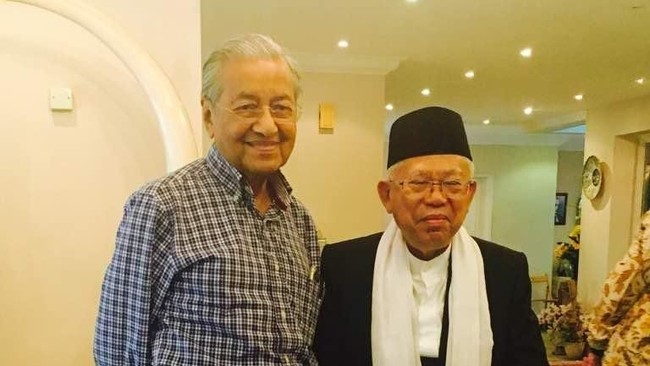 Bertemu Mahathir, Maruf Amin Bicara WNI hingga Politik