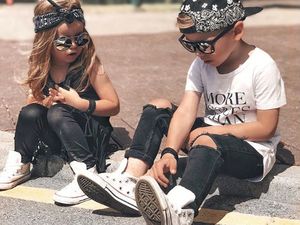 7 Gaya Stylish Kakak dan Adik yang Super Menggemaskan