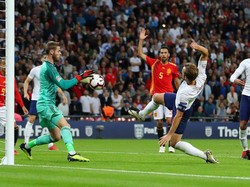 Kane bikin dua tembakan ke gawang dari tiga percobaan, namun tak satupun yang berbuah gol. (Foto: Catherine Ivill/Getty Images)