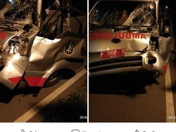 Ambulans Pengantar Korban Bus Maut Cikidang Sukabumi Kecelakaan