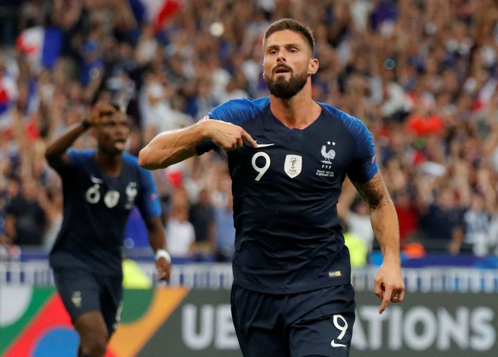 Olivier Giroud sudah mempersembahkan trofi Piala Dunia 2018 untuk timnas Prancis