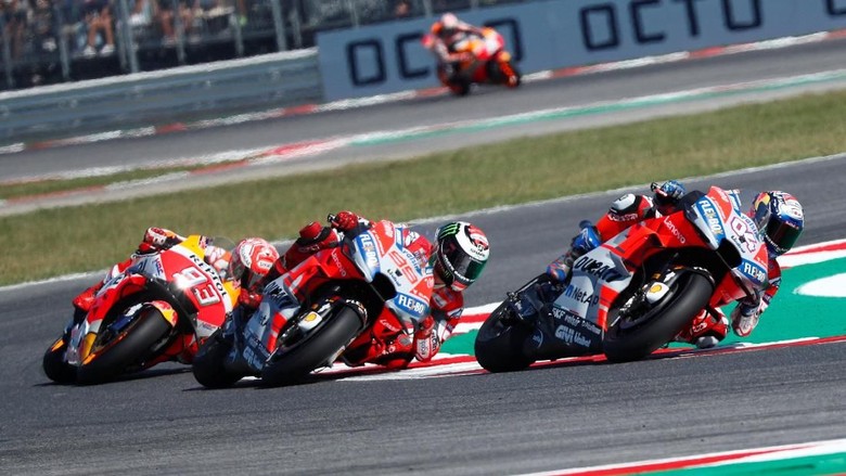 Marquez Akui Tak Punya Kecepatan untuk Salip Rider-Rider Ducati Marquez Akui Tak Punya Kecepatan untuk Salip Rider-Rider Ducati
