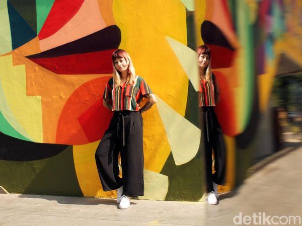 Ledania, Si Cantik Pelukis Mural di Taman Ismail Marzuki