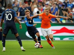 Prancis menjamu Belanda di Stade de France, Senin (10/9/2018) dinihari WIB di lanjutan League A Grup 1 UEFA Nations League. Ini jadi laga kandang pertama Prancis usai jadi juara Piala Dunia 2018. (Foto: Charles Platiau/REUTERS)