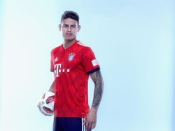Berada di urutan empat adalah James Rodriguez. Dia punya 33 juta fans di Facebook, 40 juta follower di Instagram, dan 18 juta pengikut di Twitter. Total pesepakbola asal Kolombia ini punya 91 juta fans. (Alexander Hassenstein/Getty Images for Paulaner)