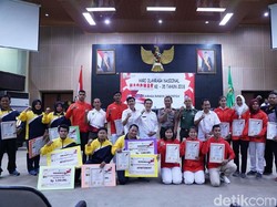 Haornas, Atlet Asian Games Asal Sumsel Terima Bonus dari Gubernur