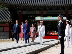 Foto: Istana yang Jadi Saksi Penyambutan Jokowi di Korea
