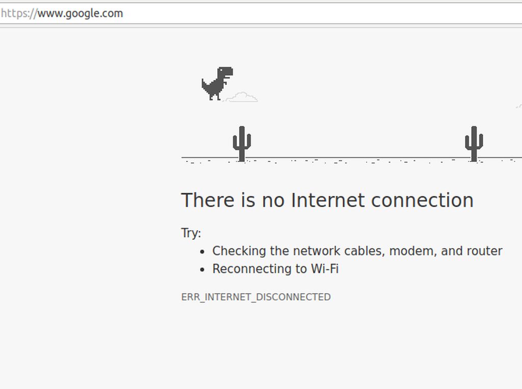 Orang Indonesia Kecanduan Main Dinosaurus Offline di Google Orang Indonesia Kecanduan Main Dinosaurus Offline di Google