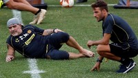 Diego Maradona adalah salah satu pemain sepakbola terbaik sepanjang sejarah, tapi saat jadi pelatih prestasinya tak ada yang bisa dibanggakan. Sempat mengantar Argentina lolos ke Piala Dunia 2010, Maradona kini melatih di klub divisi dua Liga Meksiko (REUTERS/Henry Romero)