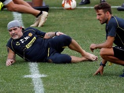 Bergelimang gelar sebagai pemain, Maradona punya rekor buruk sebagai pelatih. Bisaka dia bertahan lama di Dorados? (REUTERS/Henry Romero)