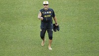 Diego Maradona dituntut untuk bisa membawa Dorados bangkit setelah musim lalu mampu finis di papan atas divisi dua Liga Meksiko. (Carlos Ramirez/Getty Images)