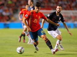 Asensio mencetak satu gol dan tiga assist dalam pertandingan itu. Dia menjadi penampil terbaik. (Foto: Heino Kalis/Reuters)
