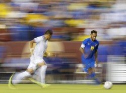 Dalam pertandingan di FedExField, MaryLand, AS, Rabu (12/9/2018) pagi WIB, Brasil menjalani pertandingan melawan El Savador dengan nyaman. Geoff Burke/ USA Today Sports/Reuters.