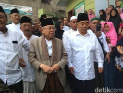 Datang ke Mojokerto, Maruf Amin Temui Pengasuh PP Amanatul Ummah