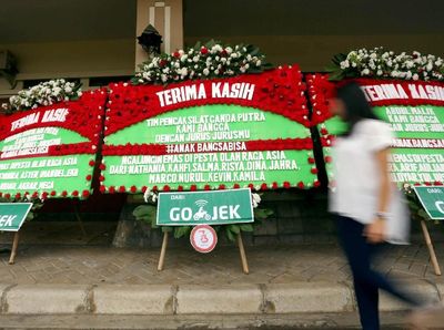 Deretan Ucapan Selamat Terpajang