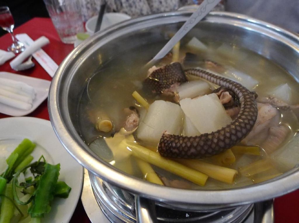 Dipercaya Berkhasiat, di Vietnam Daging Ular Jadi Menu Populer di Restoran