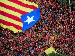 1 Juta Orang Berdemo di Barcelona Serukan Kemerdekaan Catalonia