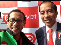 Datang ke Peluncuran Go-Viet, Jokowi Todong Nadiem Makarim