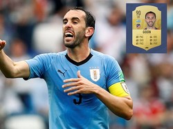 Diego Godin bukan cuma dibekali atribut bertahan yang baik (84 physical dan 89 defending), dia juga punya kemampuan membaca permainan - dan tentu saja tekel keras. (ist.)