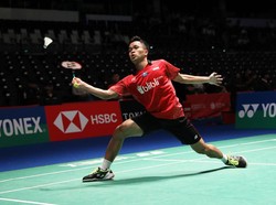 Kesulitan Tembus Pertahanan Axelsen, Anthony Tersingkir dari Jepang Terbuka